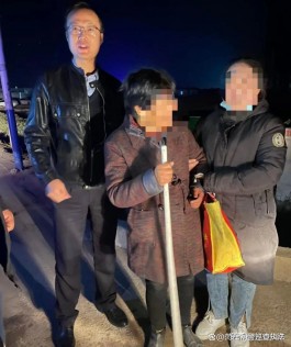 七旬老人走失 甘谷民警帮助找回